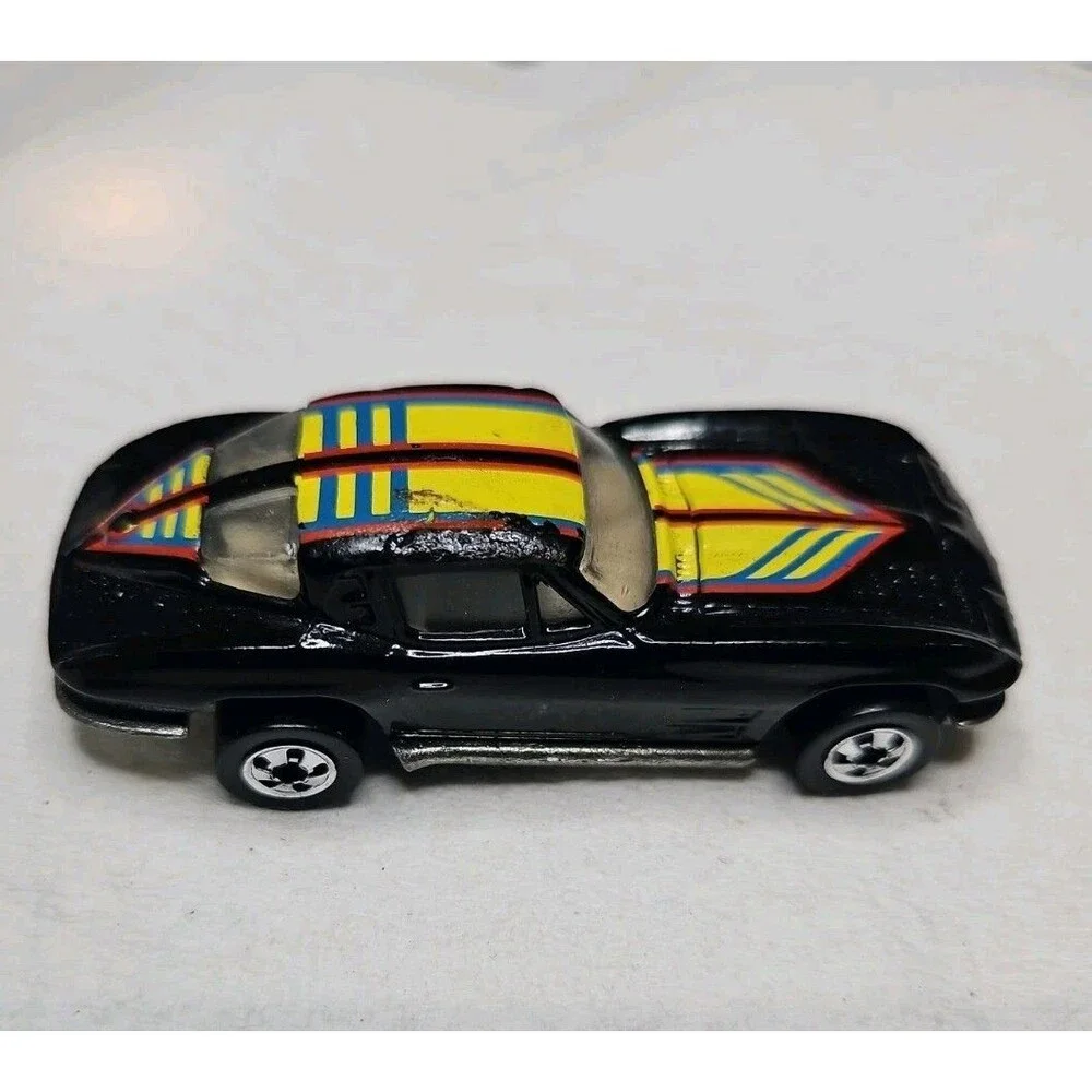 Vintage Black Hot Wheels 1979 Corvette Stingray Real Riders Hi-Rakers